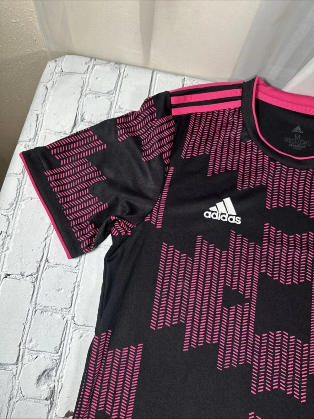 Adidas Mexico National Team Kit 2020/21 Home Black/Pink Jersey Men's Size Medium